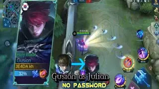 Gusion as Julian Script | Full Effects | No password | Mobile Legend