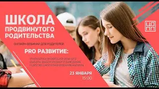 Вебинар для родителей и педагогов «PRO развитие»