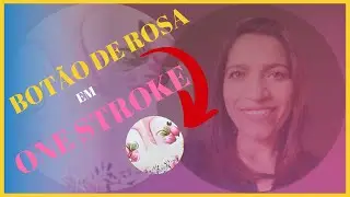 como fazer botão de rosa em one stroke/adesivos artesanais