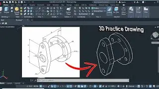 AutoCAD 3D Practice Drawing | Tamil |