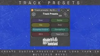CreateTrack Presets in Ableton Live, then load them in multiple ways!