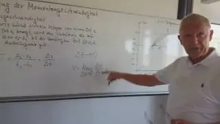 Berechnung der Momentangeschwindigkeit - Physik