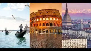 Sorvolando le citta d'Italia (4K)