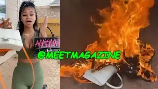Curlyy Red BURNS $10,000 of BALENCIAGA clothing! Female rapper FTN BAE boycotts and cancels!