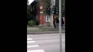 Неисправный светофор в Абакане