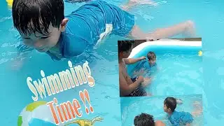 Swimming with Axel + Kulitan ❤️