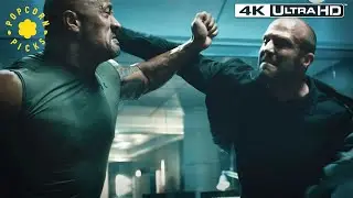 Hobbs vs Shaw Office Fight | Furious 7 4k