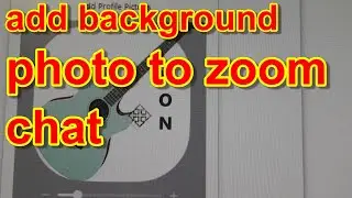 Secret Feature Zoom Chat Zoom Meeting How to Add Photo that Displays when your Video is off