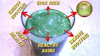 PINEAPPLE SPIRULINA JUICE RECIPE w/ BAOBAB! 💚