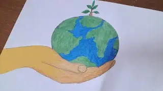 World Earth Day Drawing | World Earth Day Poster Drawing Easy Step by Step | Art & Craft by Anu