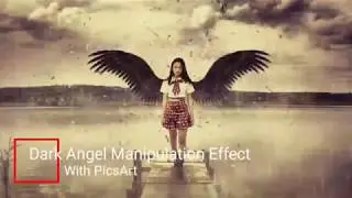 Black Angel in The Rain - PicsArt Manipulation Effect [ tutorial picsart 2018 ]