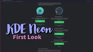 KDE Neon - First Look