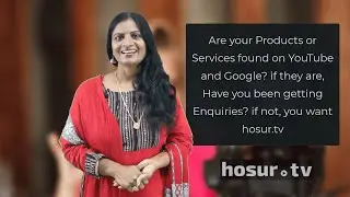 Hosur.tv - A platform to promote your business & increase your sales 👍