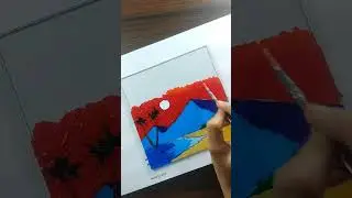 sunset glasspainting 
