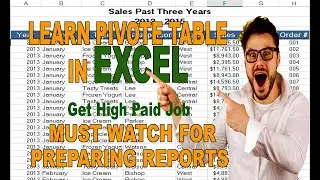 LEARN PIVOTE TABLE IN EXCEL. VERY INPORTANT FOR PREPARING REPORTS. LIKE & SUBSCRIBE. PUT HEADPHONES