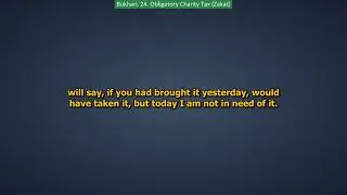 24. Obligatory Charity Tax Zakat