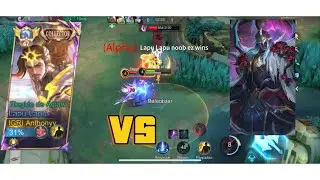 LAPU LAPU TOP GLOBAL VS ALPHA FACE TO FACE GAMEPLAY RANK BEST BUILD DAMAGE