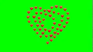 heart emoji 2d green screen 6