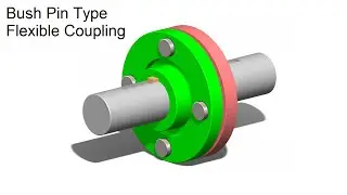 Bush Pin Type Flexible Coupling Animation | Machine Design | Solidworks