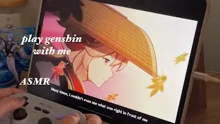 playing genshin on a cozy iPad pro setup | controller ASMR | chinese dub | summertime odyssey pt 2