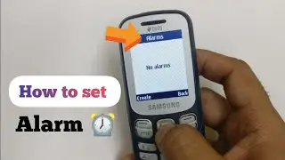 How to set alarm in samsung keypad mobile - Samsung B313 alarm setting
