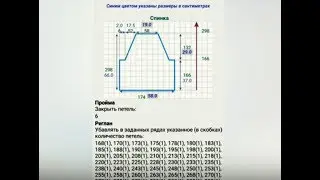 Расчет вязания на сайте Мнемосина (для спиц и вязальных машин). Джемпер с рукавом реглан