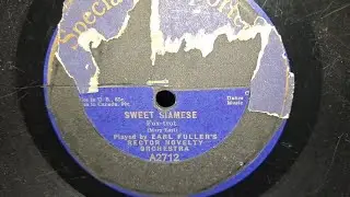 Sweet Siamese. Earl Fuller's Rector Novelty Orchestra. Columbia 78rpm Record from 1919. Phonograph