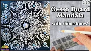 Fit For A Queen! Dot Art Mandala Painting Tutorial - Gesso Board