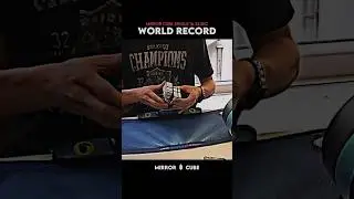Mirror cube official single world record in 16.33 seconds #viral #rubikscube #shorts