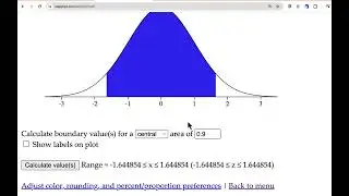 Critical Values of z- and t-distributions in Stapplet