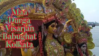Maa Durga Murti Visarjan Babughat 2021/Durga Visarjan 2021 Kolkata/Maa Durga Visarjan 2021/Babughat