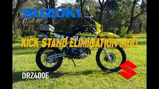 Suzuki DRZ400E Kick Stand Elimination Plug Installation