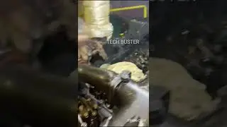 Removing FUEL INJECTOR using available Tools #shorts #marine#ship#offshore