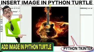 How to Insert Image in Python Turtle | Add image in Python Tkinter | How Add Window Title in Python