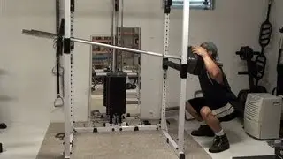 Quad Blaster...Building a Power Rack Barbell Front Squat 