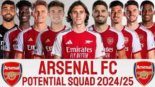 ARSENAL POTENTIAL SQUAD 2024/25 SEASON WITH RICCARDO CALAFIORI | ARSENAL FC | ENGLISH PREMIER LEAGUE