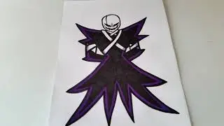 Drawing of XGaster from Friday Night Funkin X Event Mod