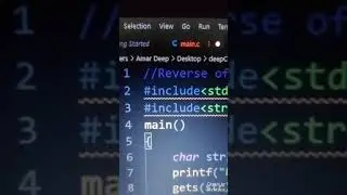 reverse of string using library function in C programming