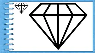HOW TO DRAW A DIAMOND / EASY AND SIMPLE / LEARNING TO DRAW
