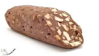 Шоколадная колбаса с грецкими орехами и коньяком
