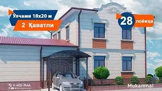 7 ХОНАЛИ УЙНИ КУРИШГА КАНЧА ПУЛ КЕТАДИ  |  Ихчам Уй Лойихаси  18х20 |
