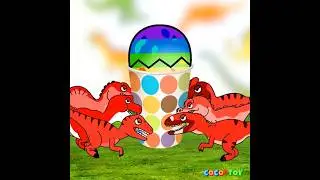 Baby dinosaurs change color depending on your mood #ShortsㅣLearn color for kidsㅣCoCosToy