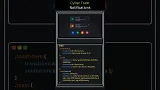 Create Toast Notification using HTML CSS and JavaScript 