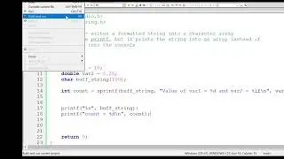126 sprintf and snprintf   Write formatted string into character array