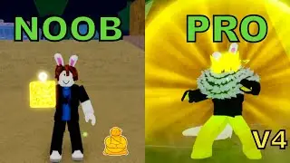 Noob to Pro Using Mink V4 Race + Buddha - BloxFruits