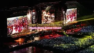 Stage LED video wall Angela Zhang concert led ice screen【LCF】