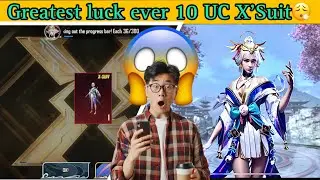Luck level📈999999😱 X’Suit in 10UC @ANDGamerOP