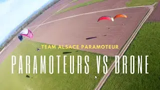 TEAM ALSACE PARAMOTEUR VS DRONE FPV RAKON 5 LI-ON 4S (maiden) 🙃