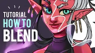 How to Blend 🎓 Digital Art Tutorial in Corel Painter 2021