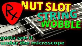 Wobbling Bass Guitar String Under the Microscope